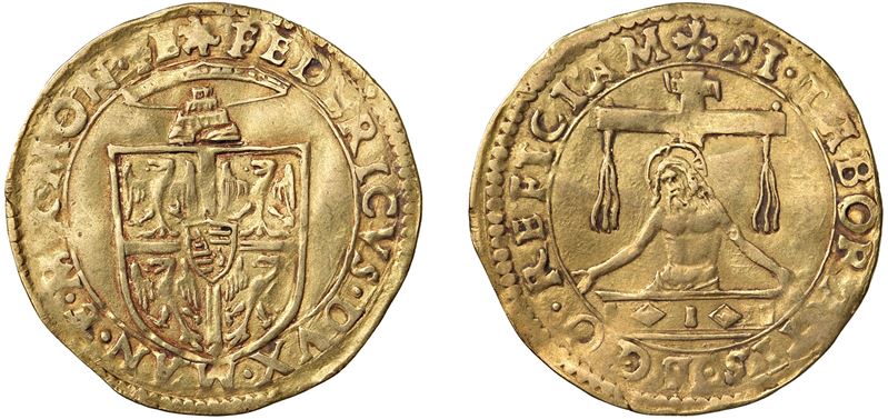 FEDERICO II GONZAGA (1519 - 1540) - Scudo d'oro del Sole, s.d. (periodo 1536-1540), Mantova.