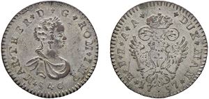 MARIA TERESA D'ASBURGO (1740 - 1780) &ndash; 40 soldi 1757, Mantova.