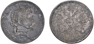 FERDINANDO I D'ASBURGO LORENA, Assedio di Mantova del luglio 1848 &ndash; Fiorino o mezzo tallero 1848, Mantova.