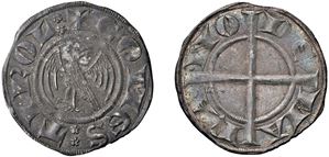 MAINARDO II E ALBERTO II (1258 - 1271) &ndash; Grosso aquilino, s.d., Merano.