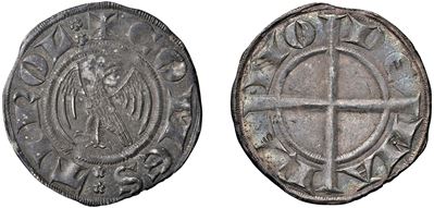 MAINARDO II e ALBERTO II, Grosso aquilino (Merano), argento