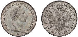 FRANCESCO I D'ASBURGO-LORENA (1815 - 1835) &ndash; Lira 1824, Milano.