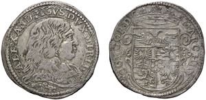 ALESSANDRO II PICO (1637 - 1691) &ndash; Lira 1669, Mirandola.