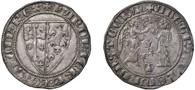CARLO I D'ANGIO', Saluto in argento, Napoli, s.d.