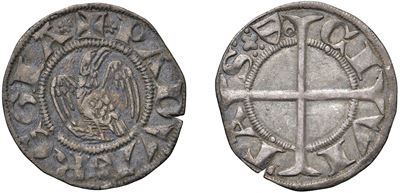 Ulricus de Valsee, Grosso aquilino in argento, Padova, s.d.