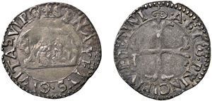 Grosso with the she-wolf, sd, (15 June 1526), Siena.