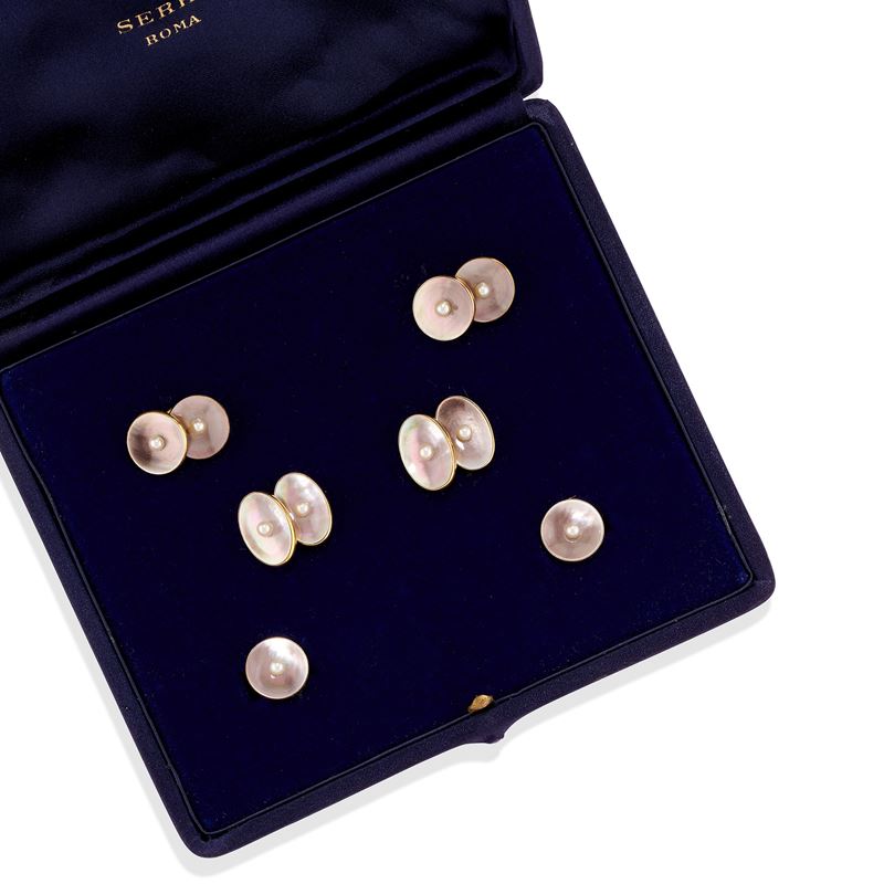 Set da sparato in madreperla