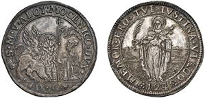 ALVISE IV MOCENIGO, Doge CXVIII (1763 - 1778) &ndash; Ducat of 124 soldi, initials DG, Venice.