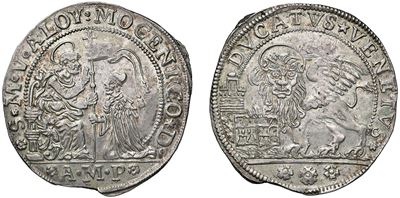 ALVISE IV MOCENIGO, Ducato in argento, Venezia (1763 - 1778), sigle AMP