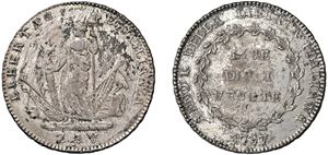 Dieci lire venete 1797, Venezia.