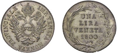 Francesco I d'Asburgo Lorena, Lira veneta, mistura, 1800, Venezia