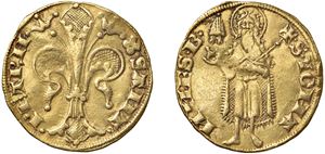 URBANO V, Guillaume de Grimoard (1362 - 1370) &ndash; Fiorino d'oro ad imitazione del tipo di Firenze, Avignone.
