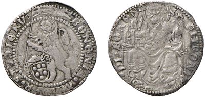 Giuliano della Rovere, Grossone in argento, Bologna, s.d.