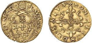 PAUL III, Alessandro Farnese (1534 - 1549) &ndash; Golden shield of the sun, nd, Piacenza.