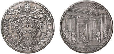 Piastra del Giubileo 1675 in argento