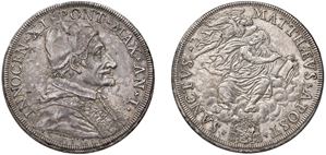 INNOCENT XI, Benedetto Odescalchi (1676 - 1689) &ndash; Piastra, year I, Rome.