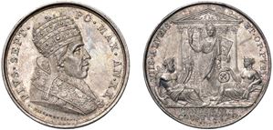 PIO VII, Barnaba Chiaramonti (1800 - 1823) &ndash; Medaglia, an. XX, Roma.