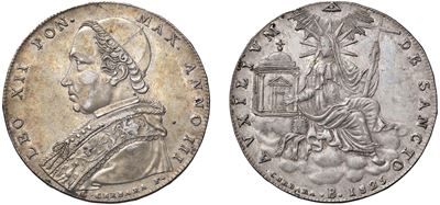 Scudo di Leone XII, Anno III 1825, in argento