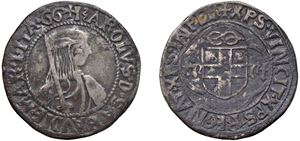 CARLO I (1482 - 1490) &ndash; Testone, s.d., I tipo, Cornavin.