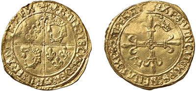 FRANCESCO I, Scudo d'oro del Sole, IV tipo