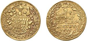 ARCHBISHOP OF MAINZ &ndash; ANSELMO CASIMIRO WAMBOLDT OF UMSTADT (1629 - 1647) &ndash; 2 Duchies 1638, Mainz.