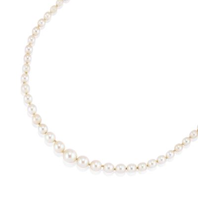 Collana di perle coltivate in oro giallo 18k
