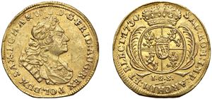 SAXONY &ndash; FREDERICK AUGUSTUS I (1694 - 1733) &ndash; Ducat 1730, IGS, Dresden