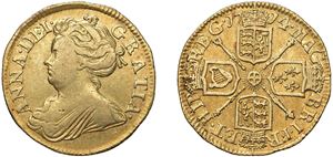 ANNA STUART (1702 - 1714) &ndash; 1/2 Guinea 1714, London.