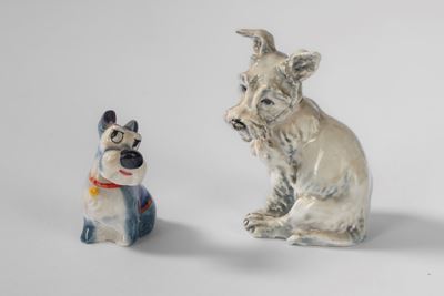 Scottish Terrier in porcellana policroma