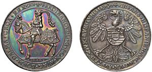 FERDINAND I OF HABSBURG (1521 - 1564) - Commemorative coin of 1.5 thaler, 1541, Kremnitz.