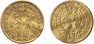 CHARLES VI (1711 - 1740) &ndash; Ducat 1730, Kremnitz.