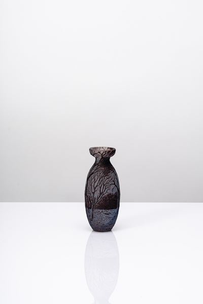 Vaso in vetro policromo (Art Nouveau/Art Déco), 1910 circa