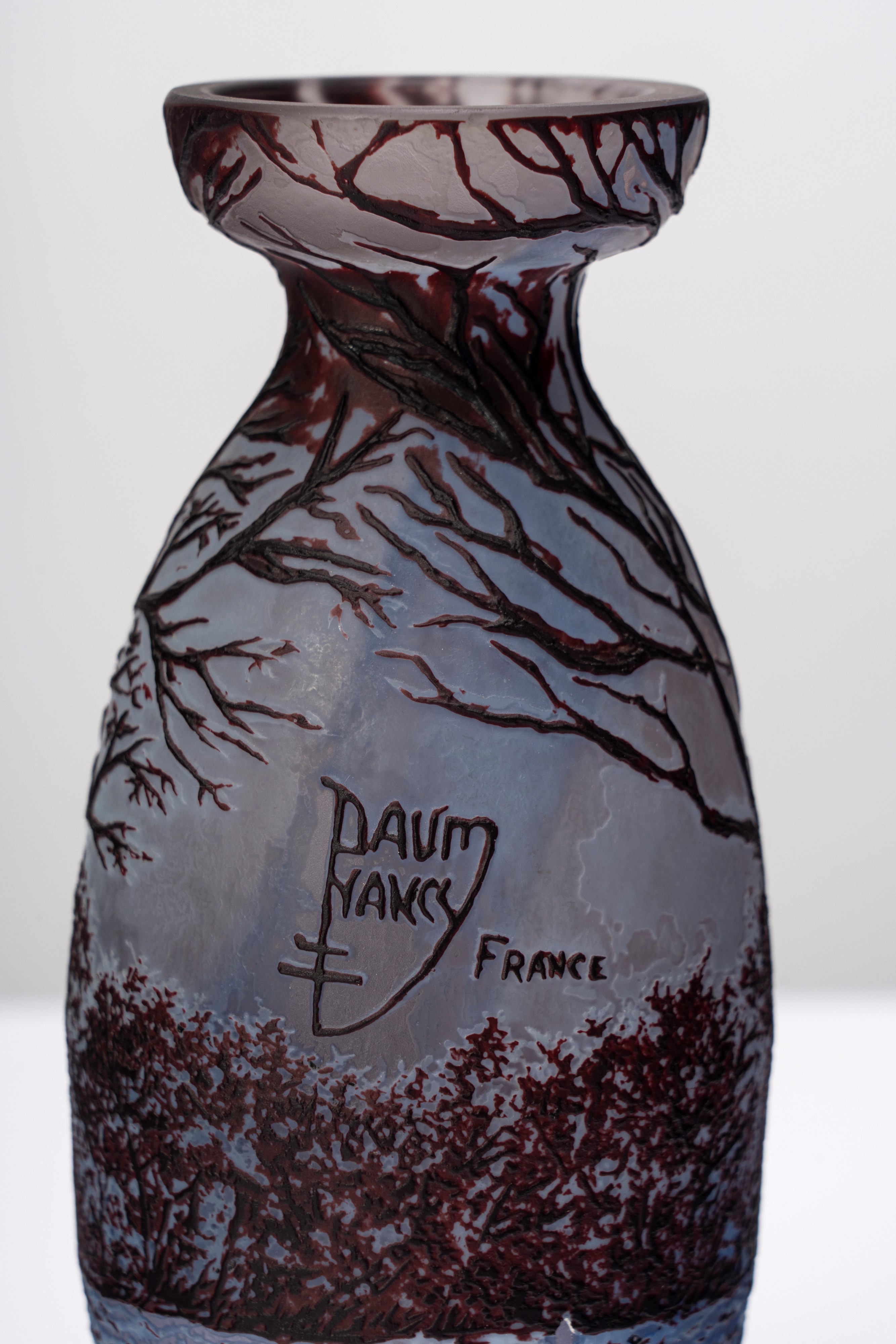 Daum - Vaso in vetro policromo (Art Nouveau/Art Déco), 1910 circa