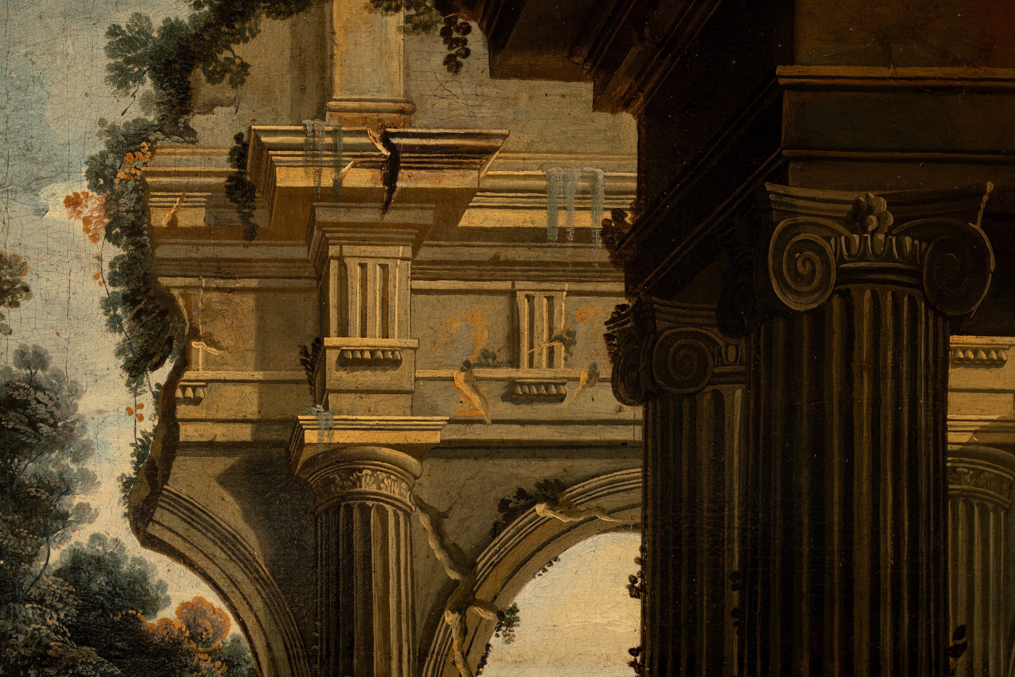 Cerchia di Nicolaes Berchem (haarlem 1620 – Amsterdam 1683) - Paesaggio con figure e armenti pres...