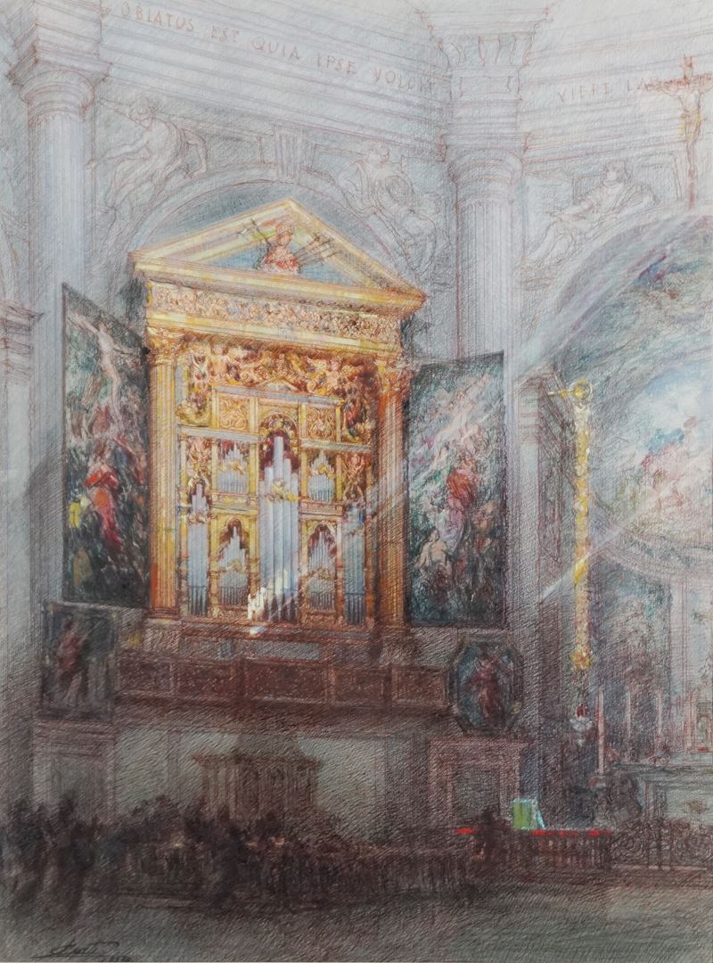 Interno della chiesa della passione Milano