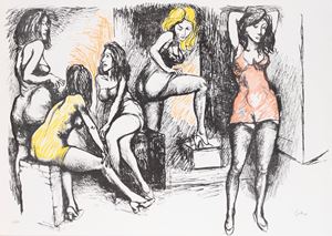 Scantily clad women