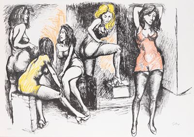 Donne discinte (litografia a colori, es. 67/150)