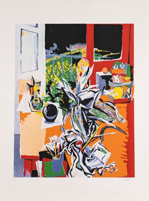 Still life with corn