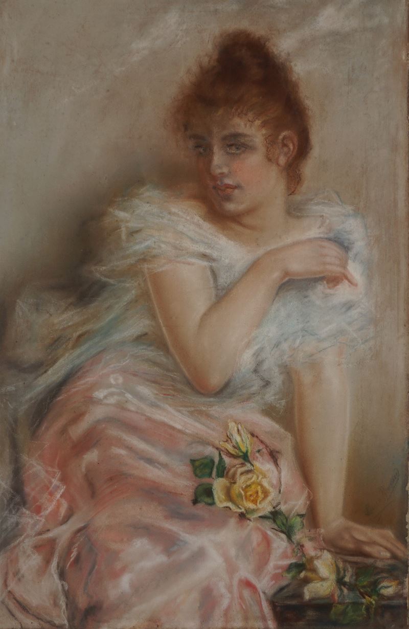 Ritratto di fanciulla con rose