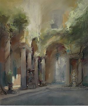 Cortile di casa Gallarati Scotti, Milano