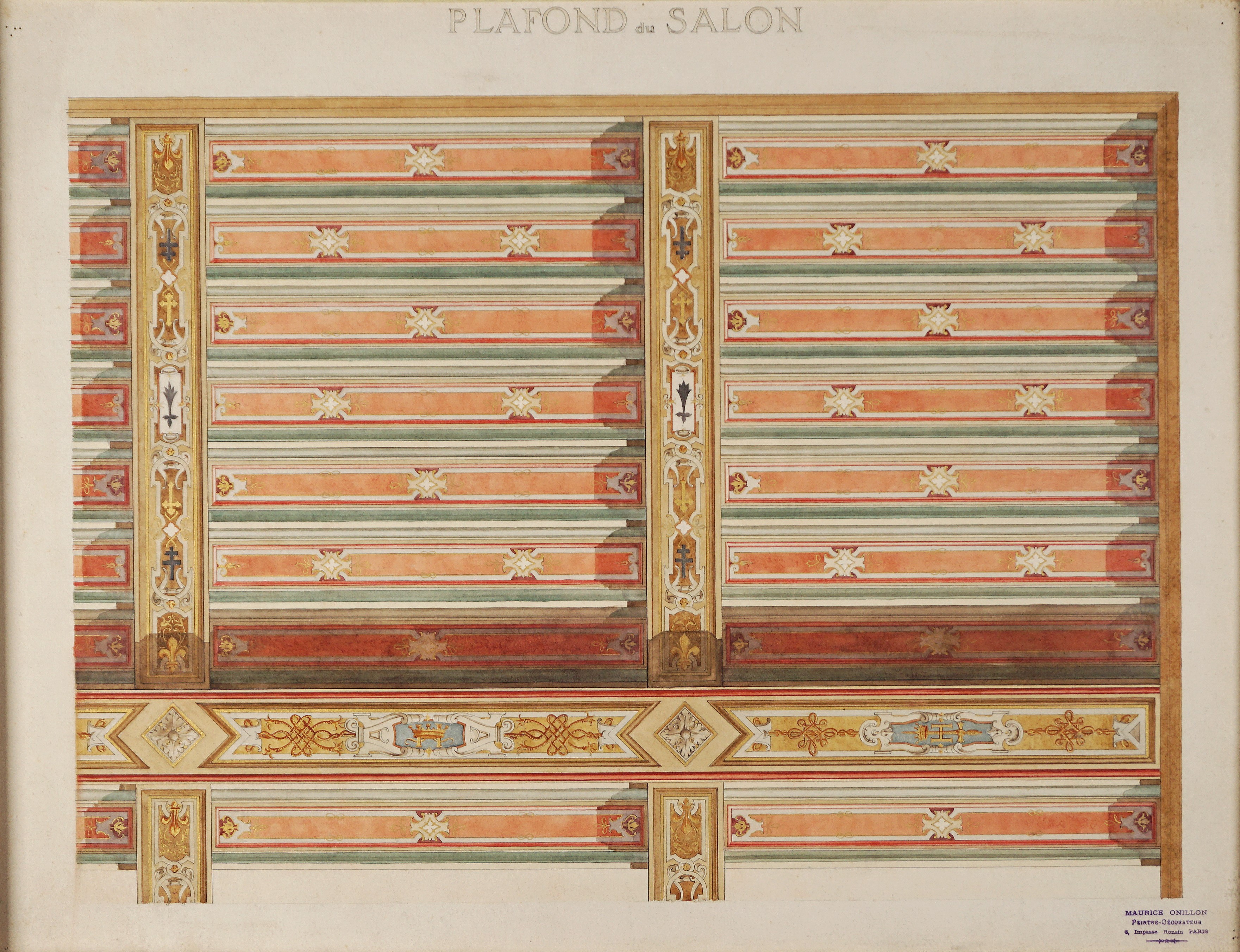 Maurice Onillon - Studio per soffitto di salone | Easy Collecting ...