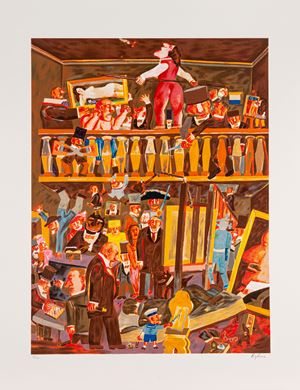Acrobat and characters 