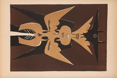 Embleme, litografia a colori (1952)