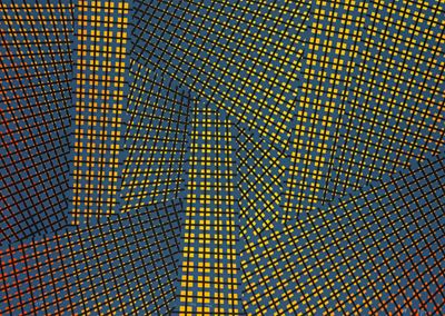 Tavola n°1 – Spazio totale, serigrafia a colori (38/100), 1953-1984