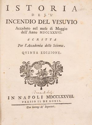 Istoria dell'incendio del Vesuvio