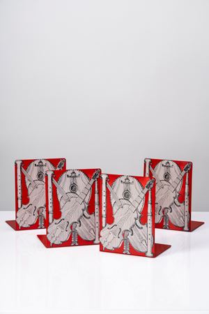 Set di quattro fermalibri 'Strumenti musicali'
