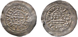 CARLO IL GROSSO, Imperatore (881 - 887) &ndash; Denaro largo, s.d., Milano.