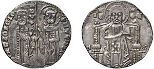 MARINO ZORZI, doge L (1311 - 1312) &ndash; Grosso, n.d., Venice.