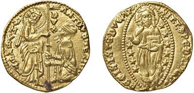 Antonio Venier, Ducato in oro, Venezia, s.d., 20,00 mm, 3,51 gr.