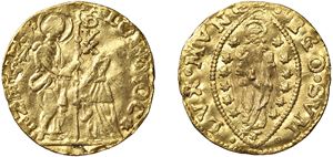 ALVISE II MOCENIGO, doge CX (1700 - 1709) &ndash; &frac12; zecchino, s.d., Venezia.